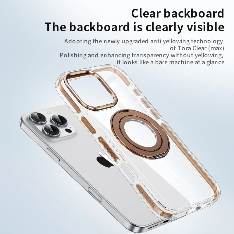 Eason Tora Clear Ring Stand Case - iPhone