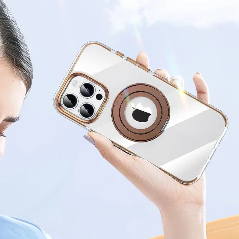 Eason Tora Clear Ring Stand Case - iPhone