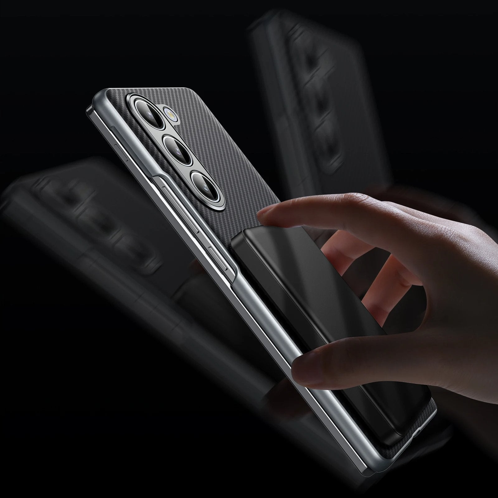 Galaxy Z Fold Series Luxury Carbon Fiber Magnetic Case