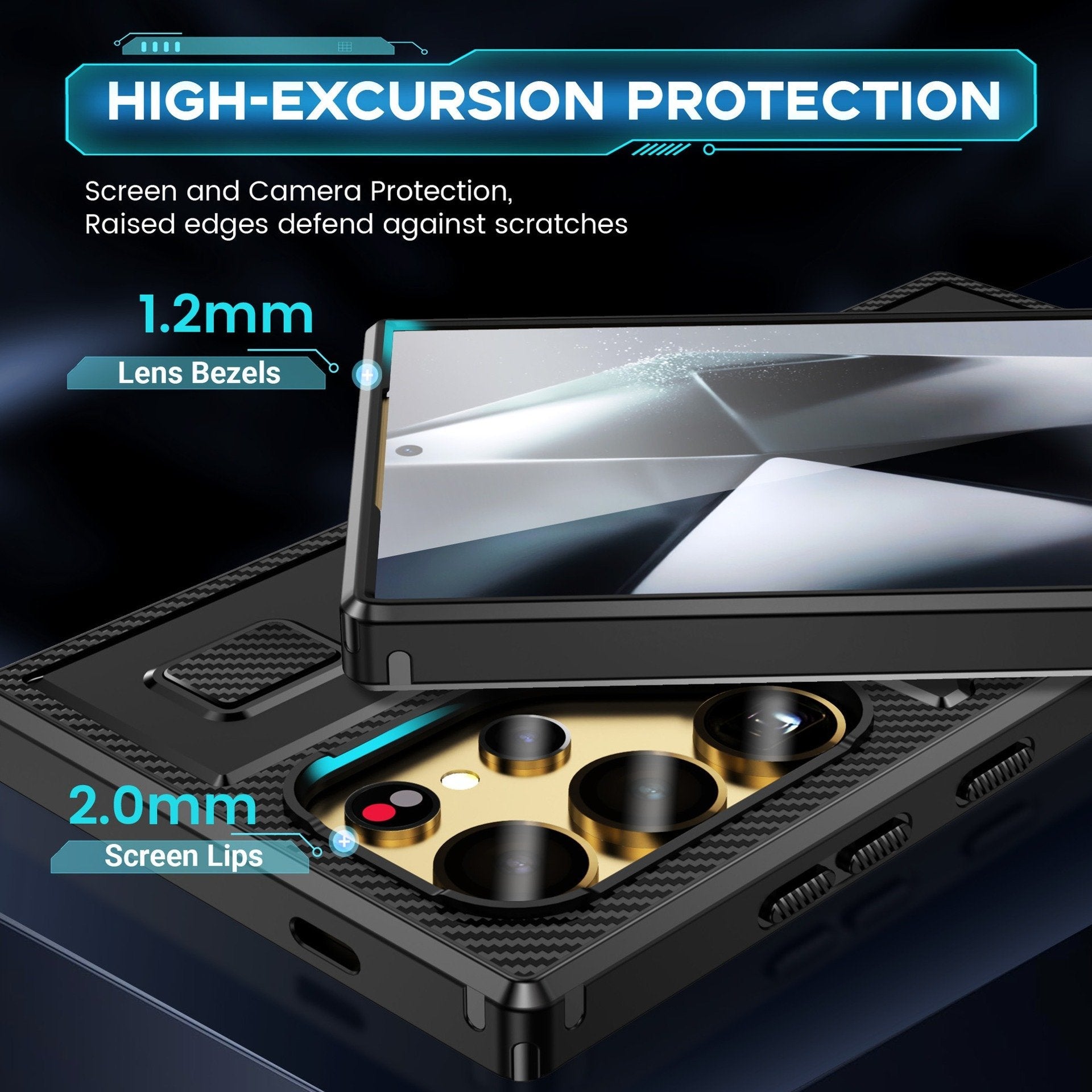 Vent Flow Heat Dissipating Rotating Ring Case - Samsung