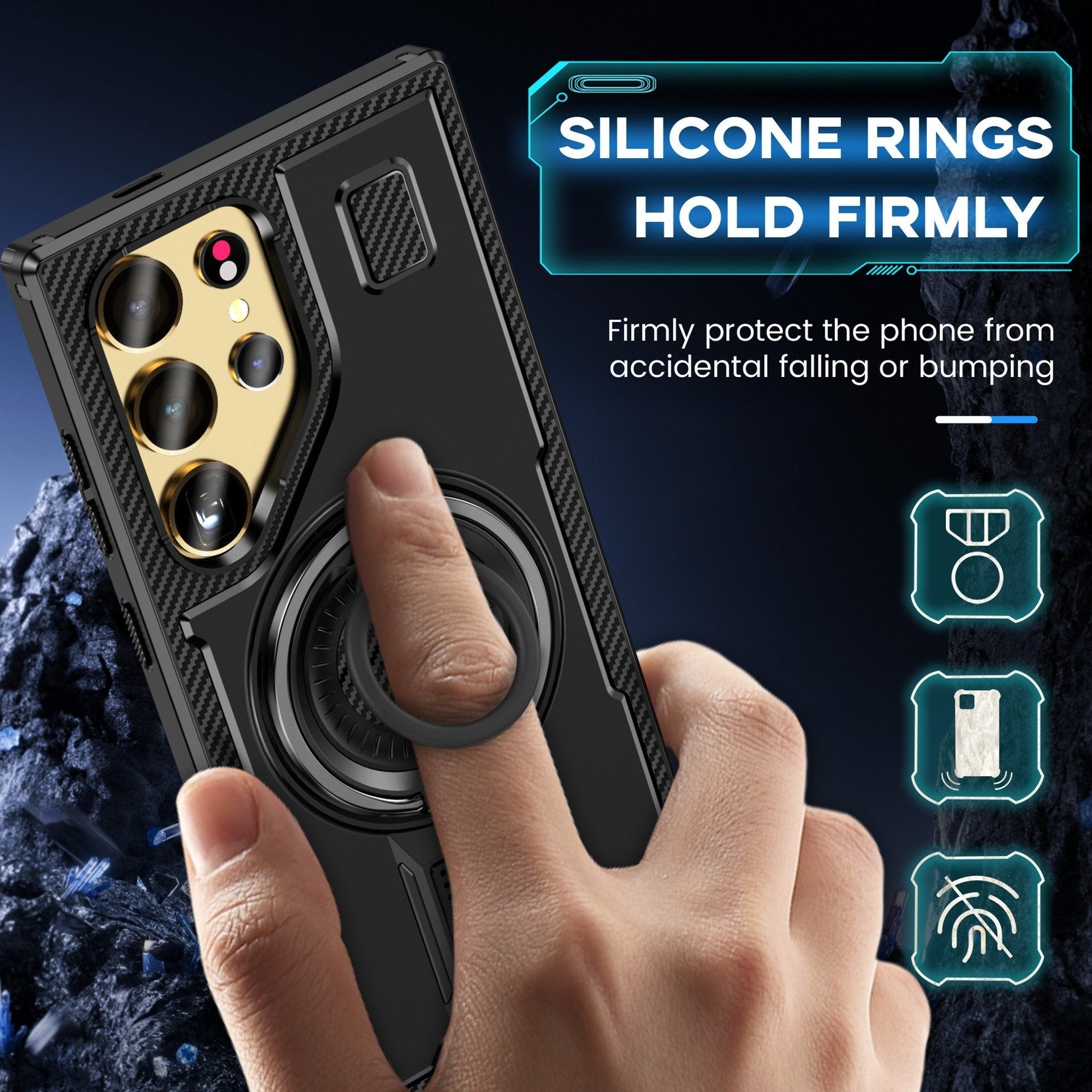 Vent Flow Heat Dissipating Rotating Ring Case - Samsung