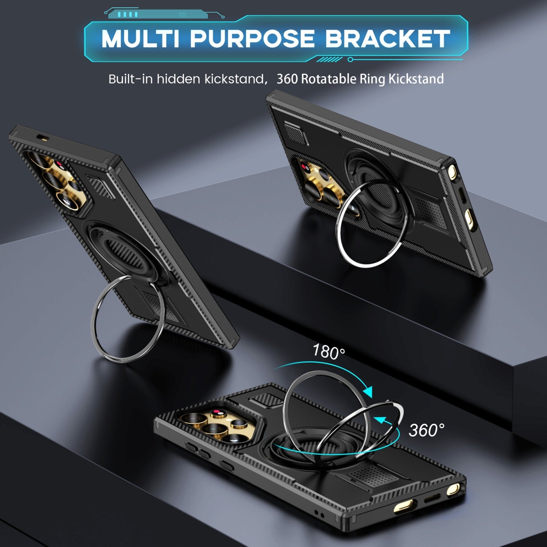 Vent Flow Heat Dissipating Rotating Ring Case - Samsung