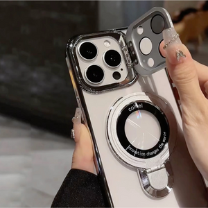 iPhone 16 Series Crystal Ring Grip Lens Bracket Case