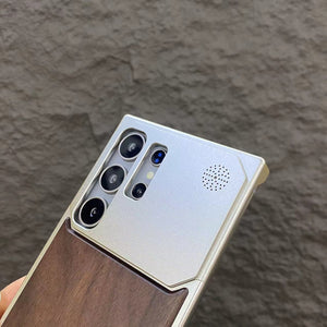 Nature Wood Grain Metallic Case - Samsung
