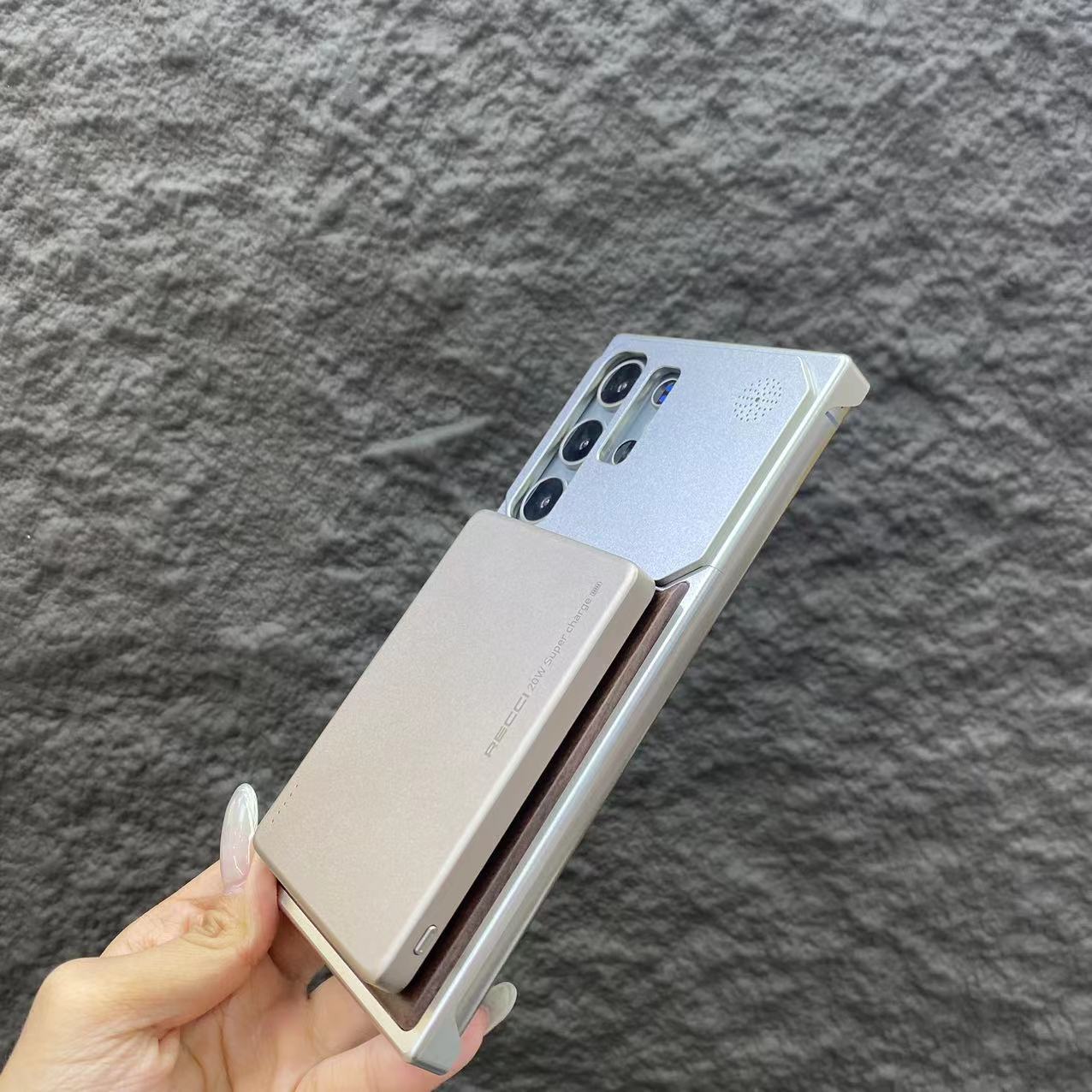 Nature Wood Grain Metallic Case - Samsung
