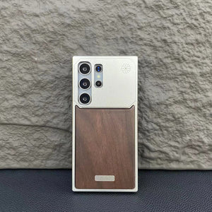 Nature Wood Grain Metallic Case - Samsung