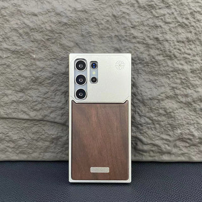 Nature Wood Grain Metallic Case - Samsung