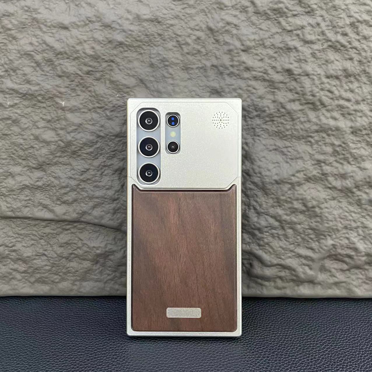 Nature Wood Grain Metallic Case - Samsung