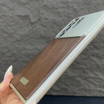 Nature Wood Grain Metallic Case - Samsung