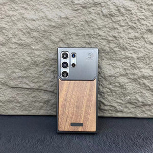 Nature Wood Grain Metallic Case - Samsung