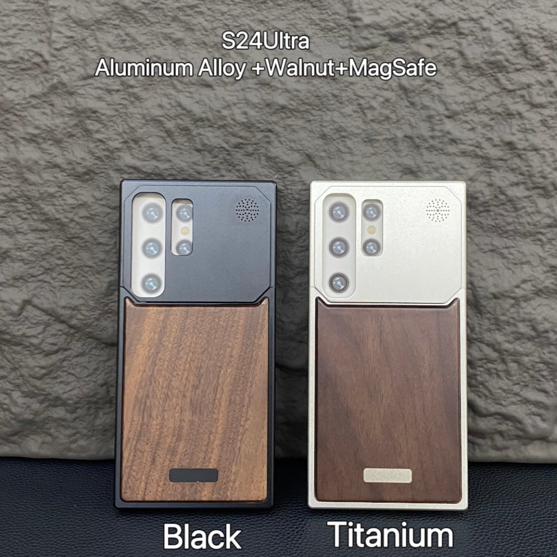 Nature Wood Grain Metallic Case - Samsung