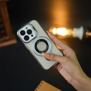 iPhone 16 Series Crystal Ring Grip Lens Bracket Case