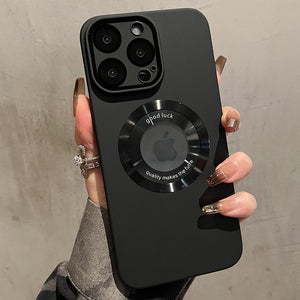 Matte Lens Film Shockproof Magsafe Case - iPhone