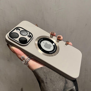 Matte Lens Film Shockproof Magsafe Case - iPhone