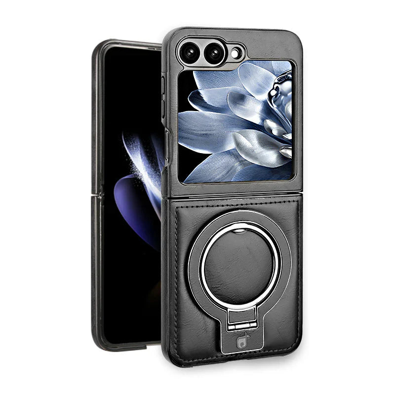 Galaxy Z Flip Series Magno Pro Leather Bracket Case