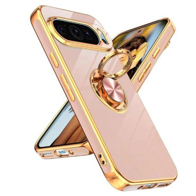 Google Pixel 7 Series Ultimate ElitePlush Metallic Ring Case