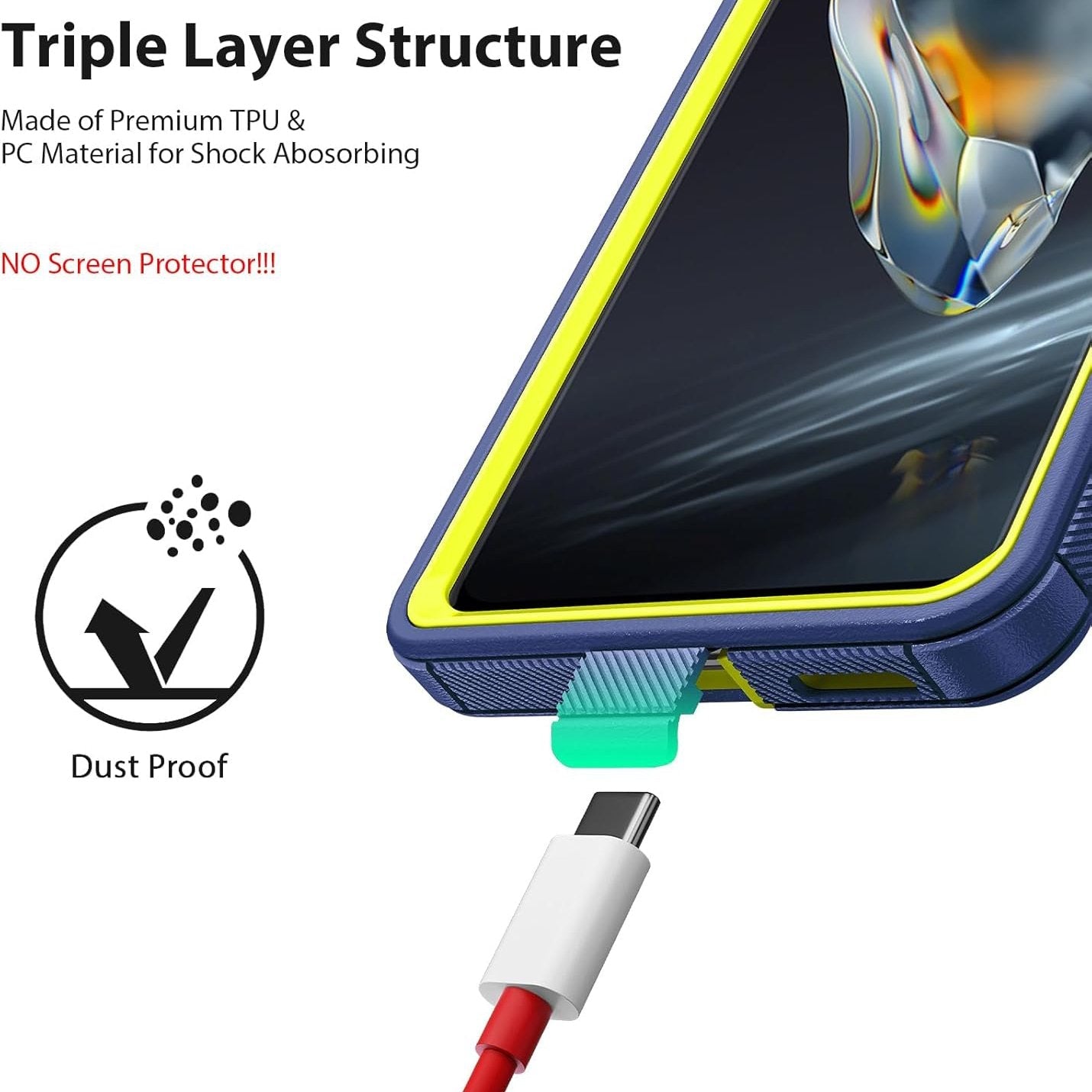 Tough Armor Dual Layer Hybrid Case - OnePlus