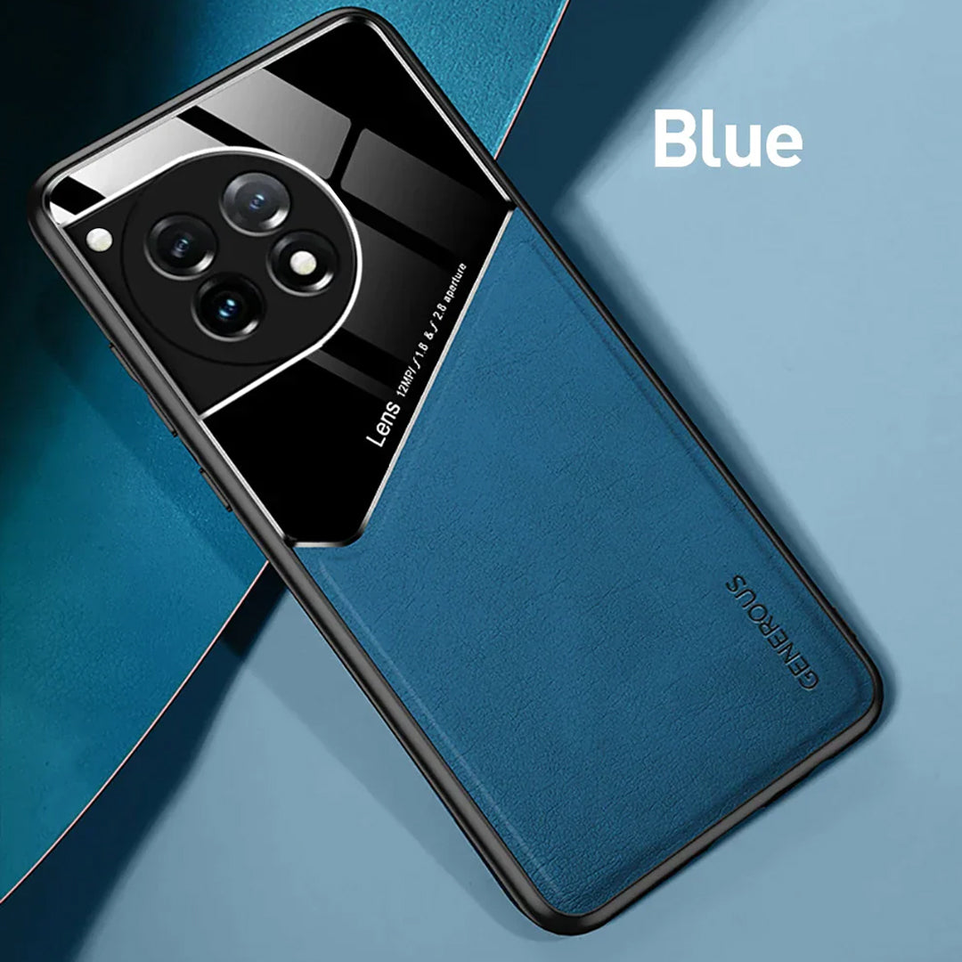 OnePlus 12 Series Vintage Leather Magnetic Holder Case
