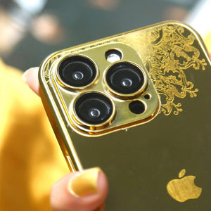 Refined Gold Luxurious Logo Case - iPhone