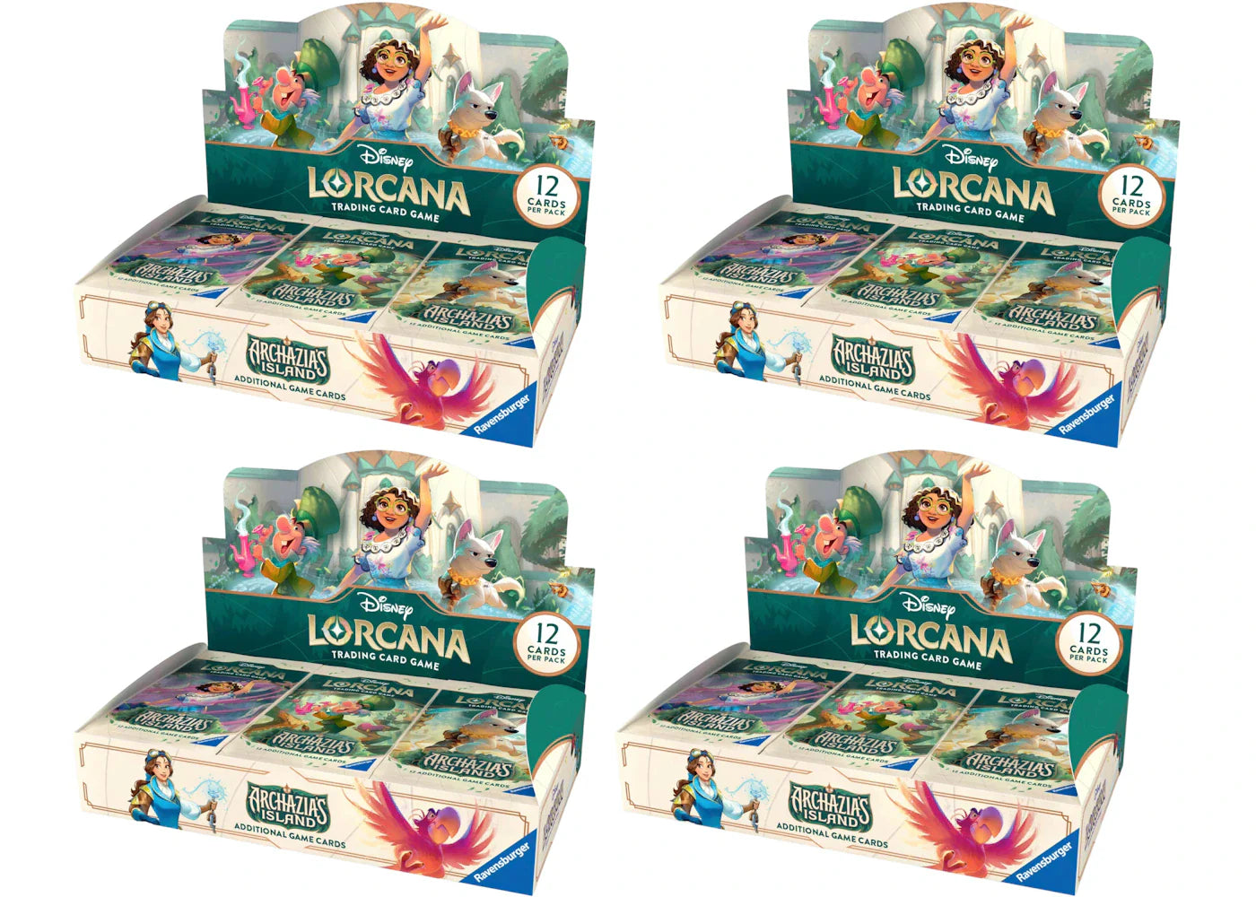 2025 Disney Lorcana TCG Archazia's Island Booster Tray 4x Lot