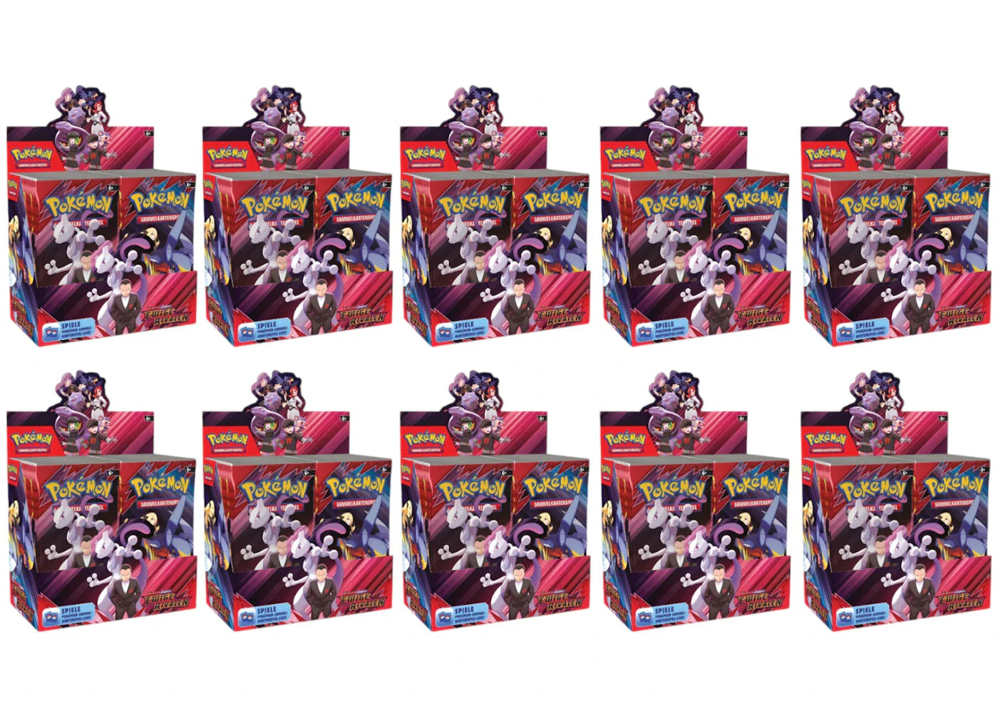 2025 Pokémon Scarlet & Violet Destined Rivals Booster Box 10x Lot (German)