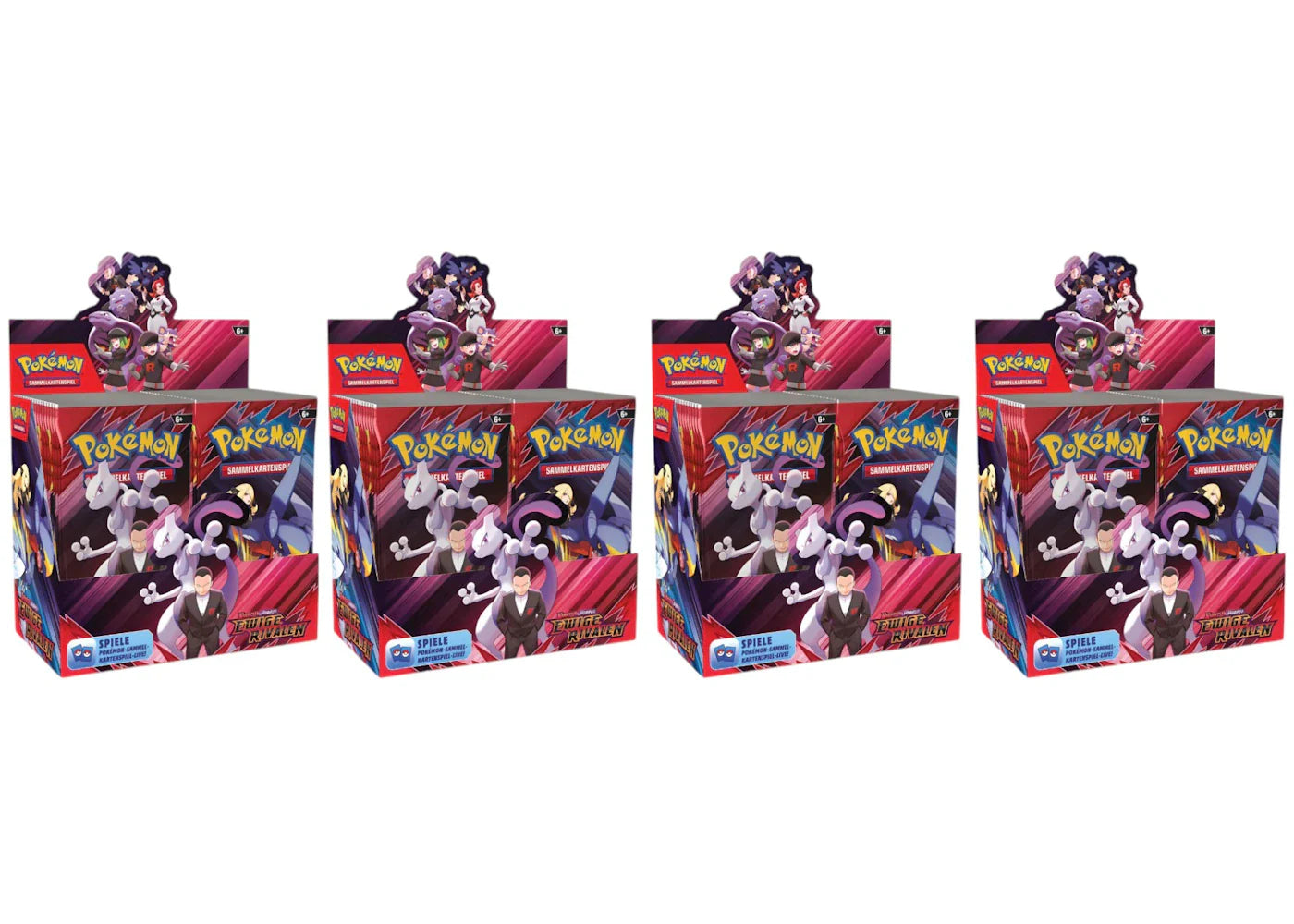 2025 Pokémon Scarlet & Violet Destined Rivals Booster Box 4x Lot (German)