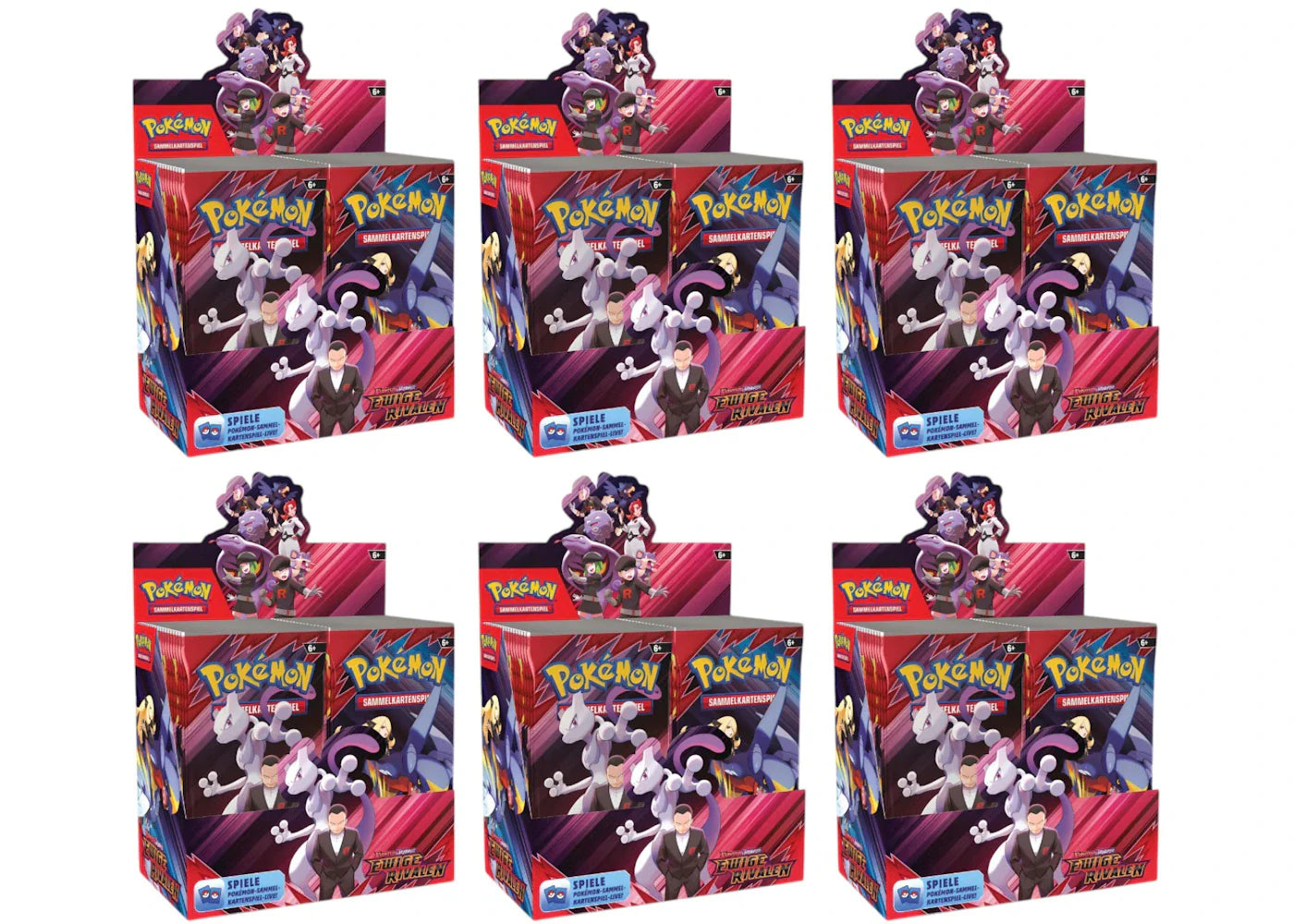 2025 Pokémon Scarlet & Violet Destined Rivals Booster Box 6x Lot (German)