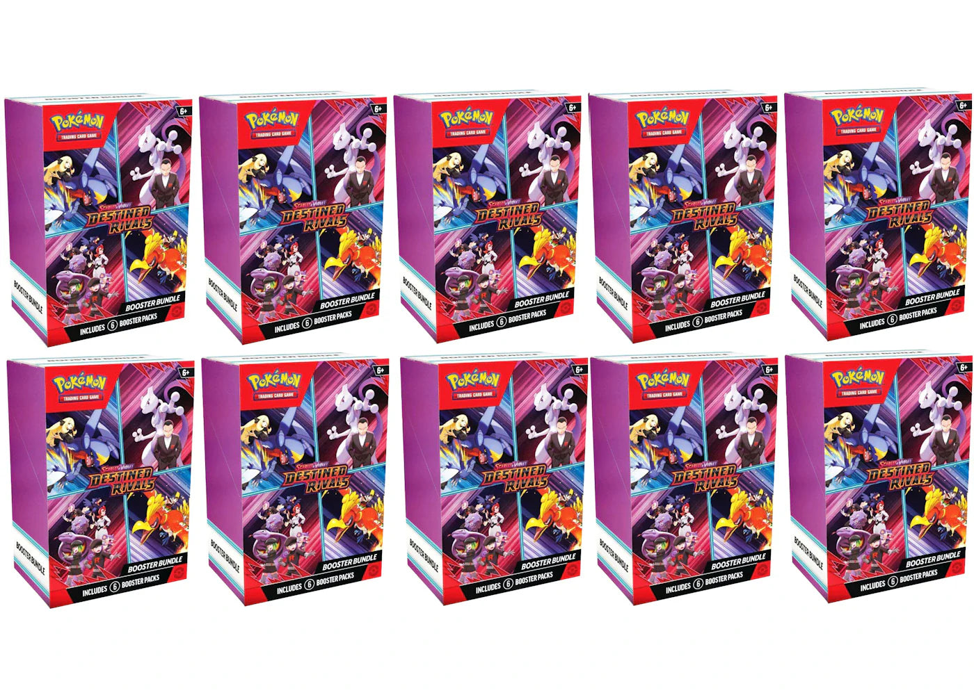 2025 Pokémon Scarlet & Violet Destined Rivals Booster Bundle 10x Lot