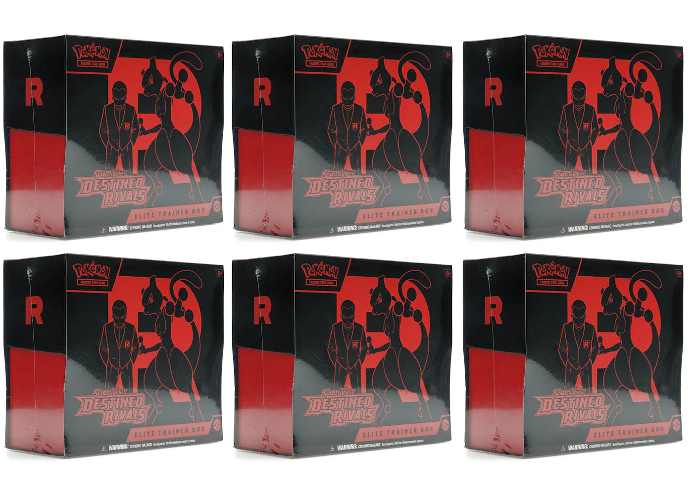 2025 Pokémon Scarlet & Violet Destined Rivals Elite Trainer Box 6x Lot