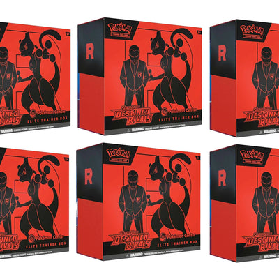 2025 Pokémon Scarlet & Violet Destined Rivals Pokemon Center Elite Trainer Box 6x Lot