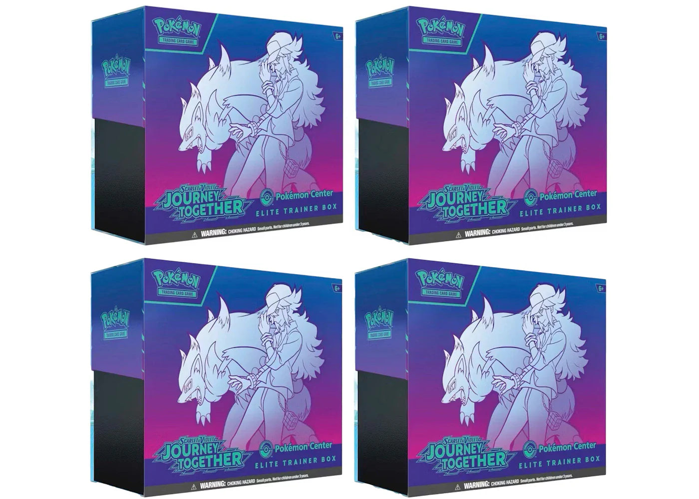 2025 Pokémon Scarlet & Violet Journey Together Pokemon Center Elite Trainer Box 4x Lot
