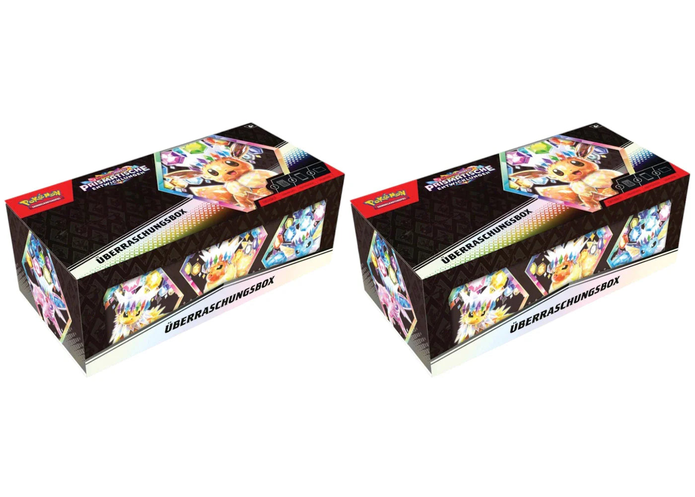 2025 Pokémon Scarlet & Violet Prismatic Evoloutions Surprise Box (German) 2x Lot