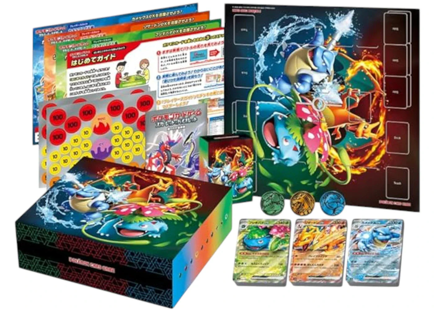 2025 Pokémon Scarlet and Violet EX Venusaur & Charizard & Blastoise Special Deck Set (Japanese)