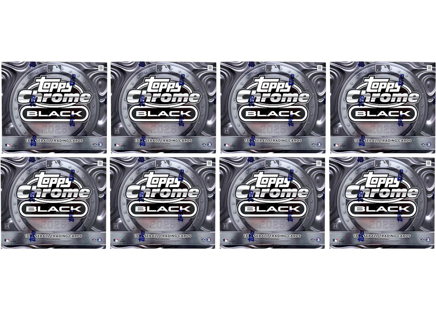2025 Topps Chrome Black Baseball Hobby Box 8x Lot