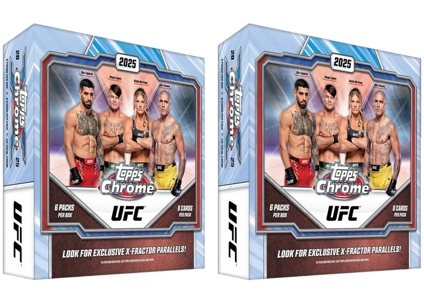 2025 Topps Chrome UFC Mega Box 2x Lot