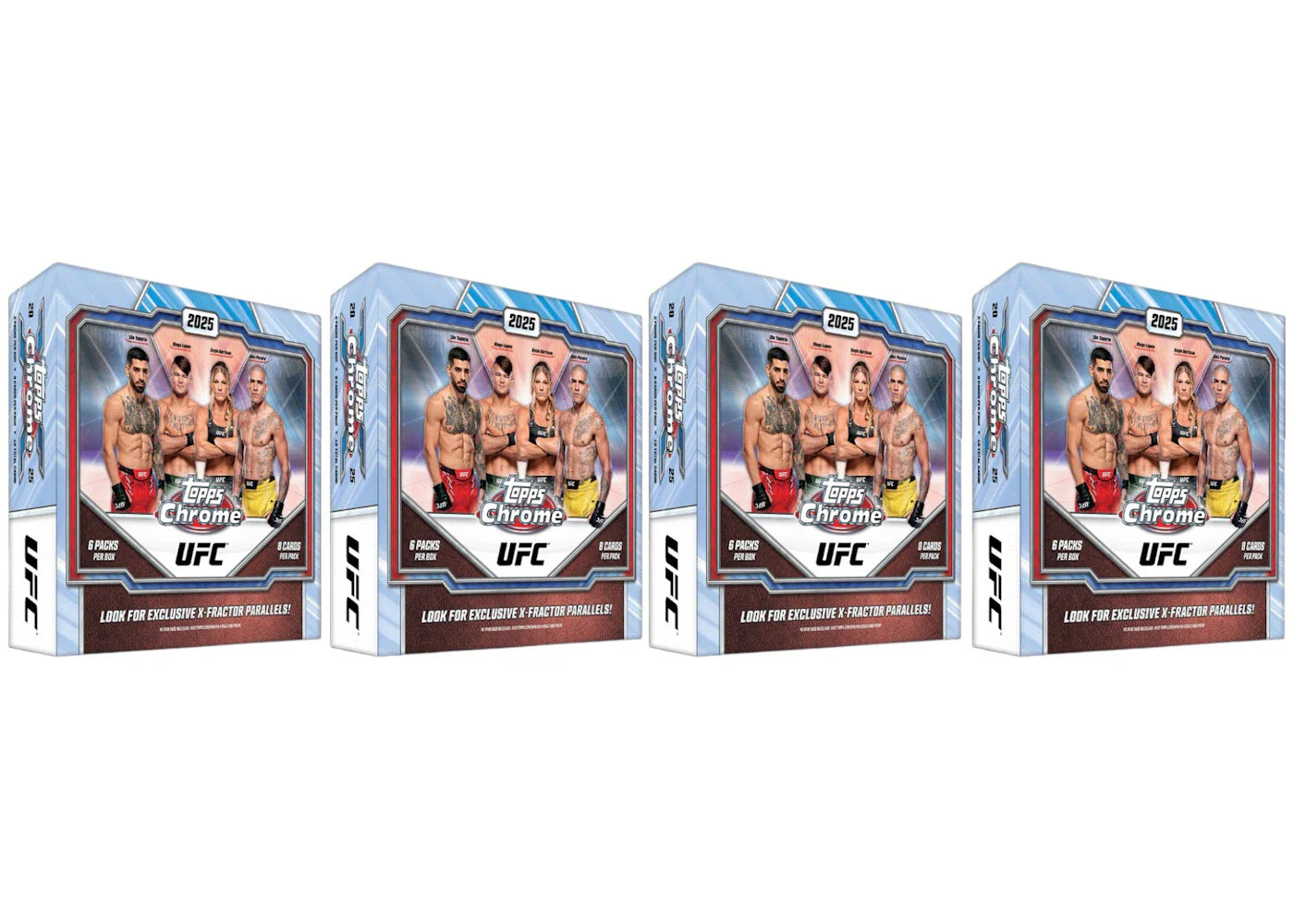 2025 Topps Chrome UFC Mega Box 4x Lot