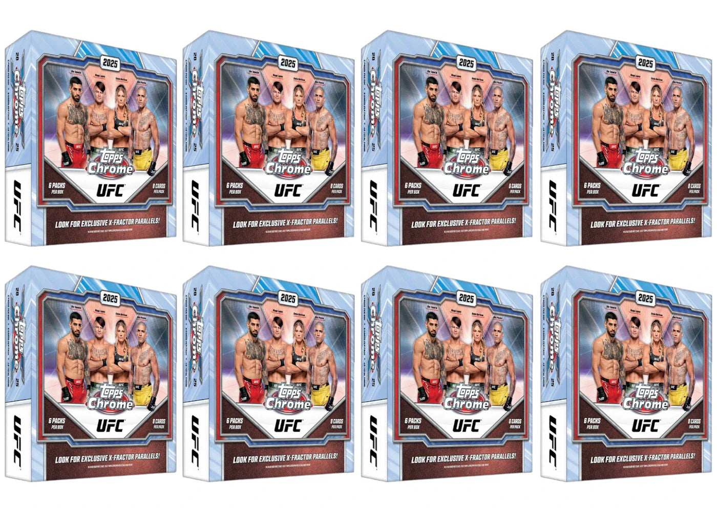 2025 Topps Chrome UFC Mega Box 8x Lot