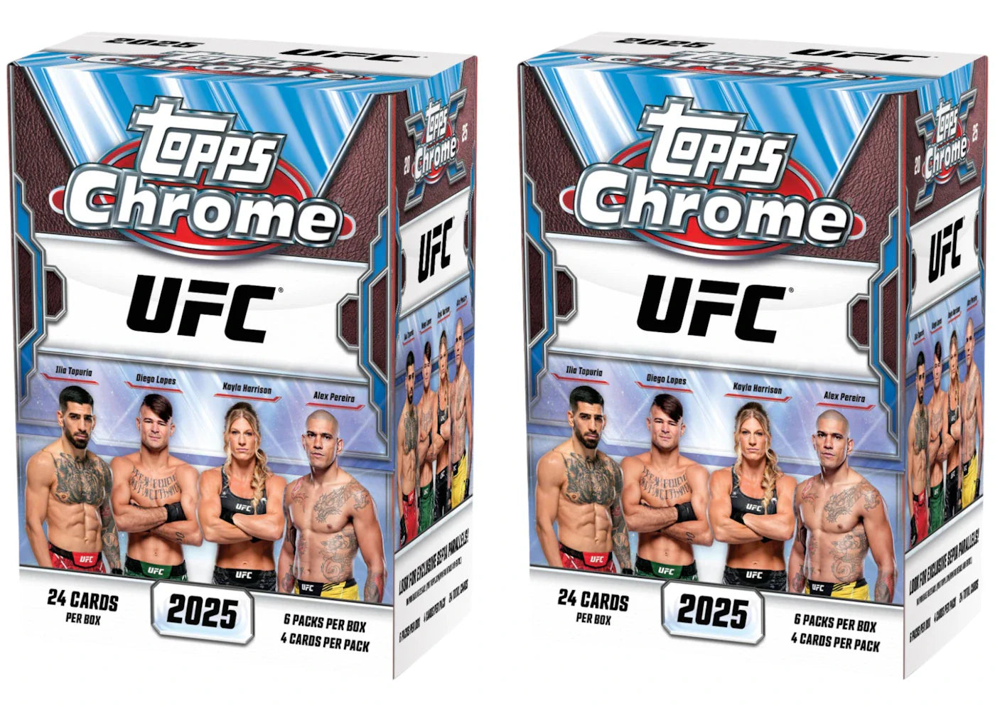 2025 Topps Chrome UFC Value Box 2x Lot