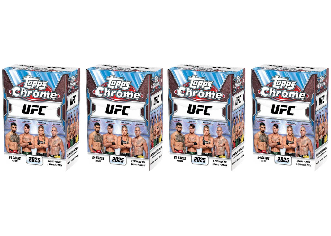2025 Topps Chrome UFC Value Box 4x Lot