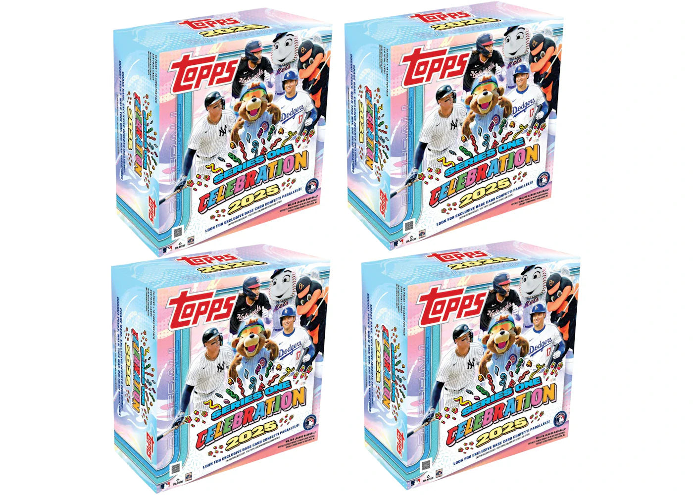 2025 Topps Series 1 Celebration MLB Baseball Mega Box 4x Lot