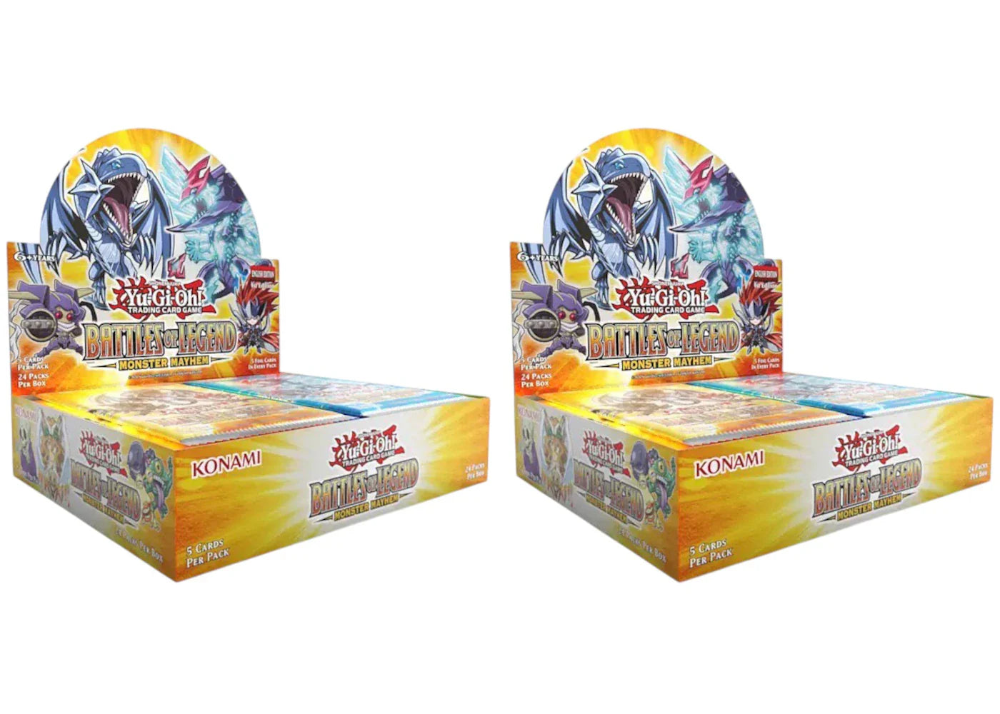 2025 Yu-Gi-Oh! Battles of Legend Monster Mayhem Booster Box 2x Lot