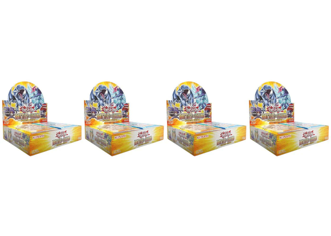 2025 Yu-Gi-Oh! Battles of Legend Monster Mayhem Booster Box 4x Lot