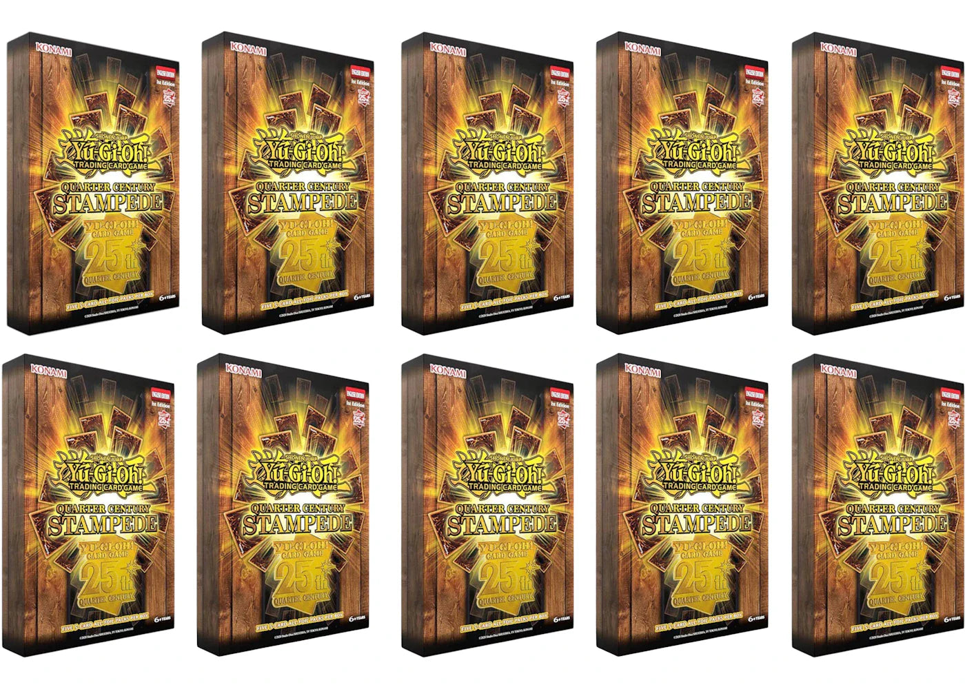 2025 Yu-Gi-Oh! Quarter Century Stampede Tuck Box 10x Lot