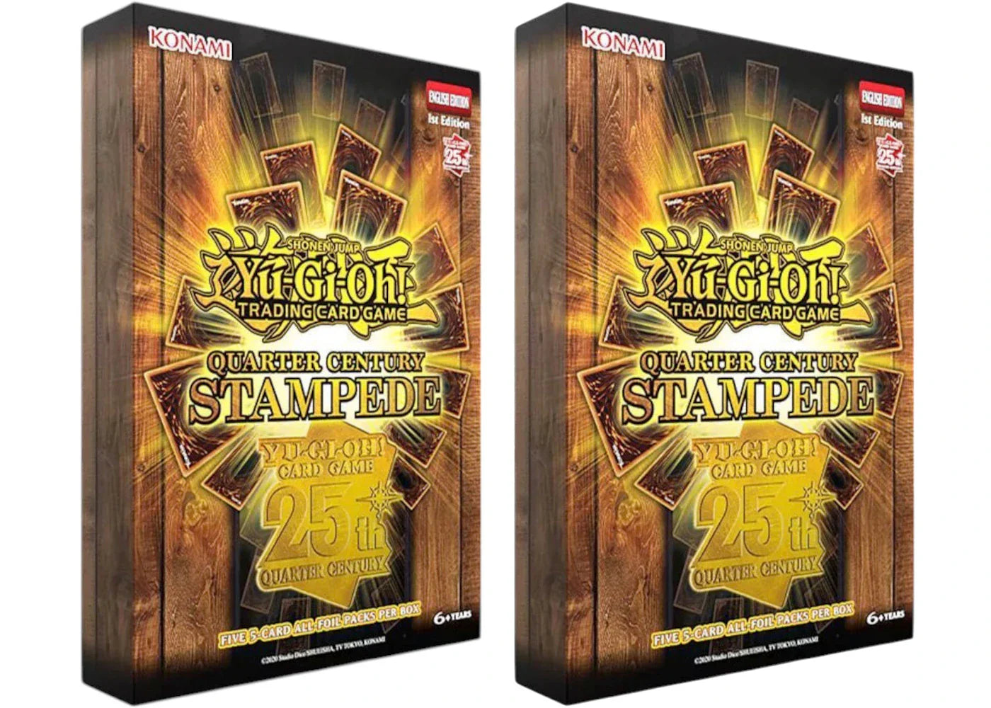 2025 Yu-Gi-Oh! Quarter Century Stampede Tuck Box 2x Lot