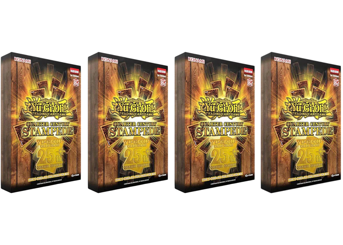 2025 Yu-Gi-Oh! Quarter Century Stampede Tuck Box 4x Lot