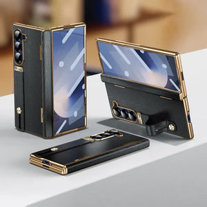 Luxury Wristband Business Leather Case - Samsung
