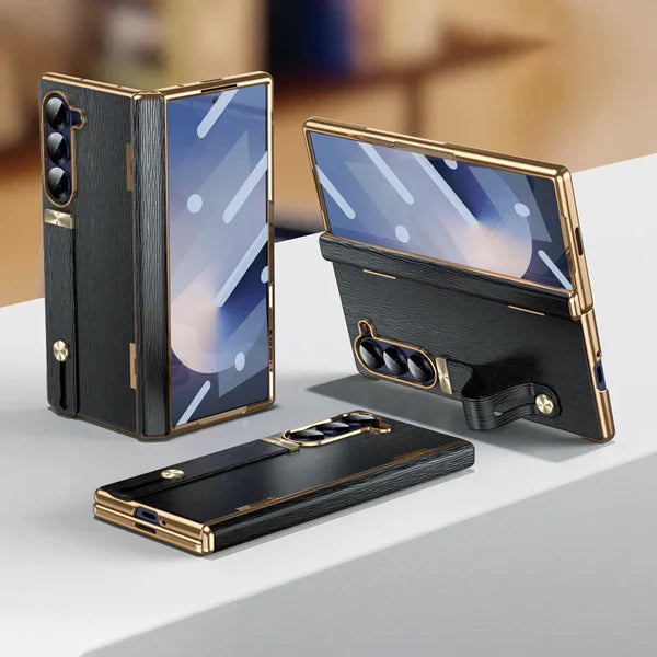 Luxury Wristband Business Leather Case - Samsung