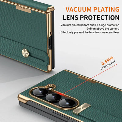 Luxury Wristband Business Leather Case - Samsung