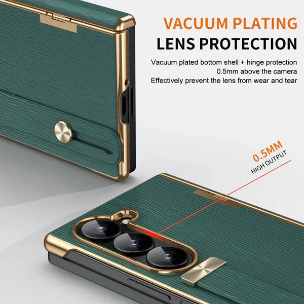 Luxury Wristband Business Leather Case - Samsung