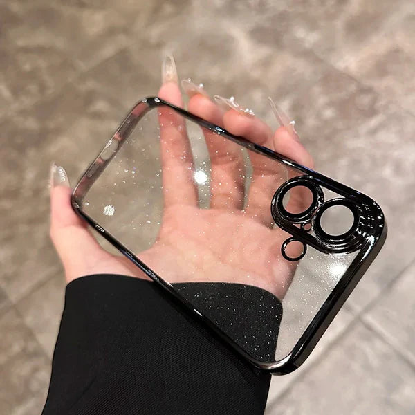 Luxury Clear Bling Lens Shield Case - iPhone